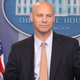 Marc Short, White House director of legislative affairs, briefs the media on President Donald Trump’s meeting with Senate Republicans earlier in the day, at the James Brady Press Briefing Room July 19, 2017 in Washington, DC
